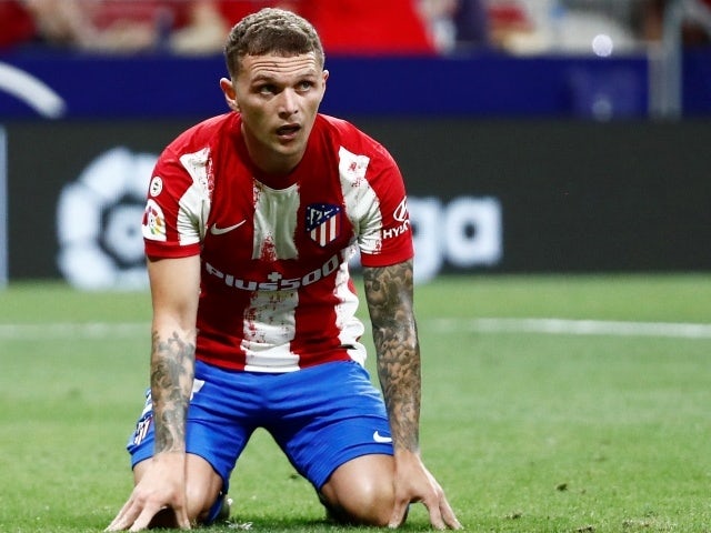 Kieran Trippier reacts after missing a chance to score, August 29, 2021