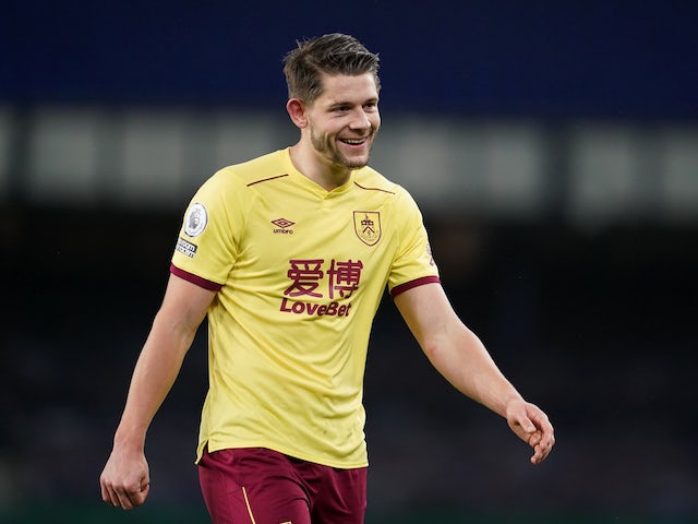 Burnley's James Tarkowski pictured in March 2021