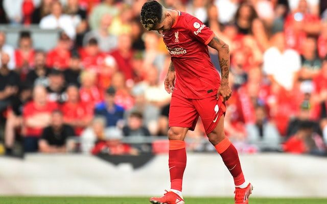 Liverpool forward Roberto Firmino suffers new hamstring injury