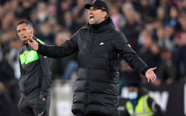 Liverpool manager Jurgen Klopp hits out at VAR call in West Ham United loss