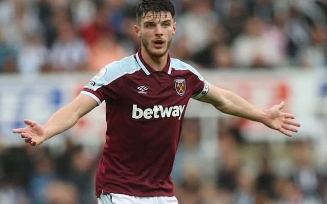 Report: West Ham United will reject all bids for Declan Rice
