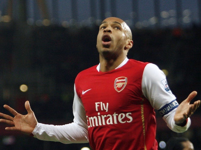 Thierry Henry playing for Arsenal