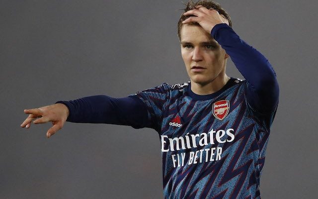 Arsenal’s Martin Odegaard to miss Liverpool clash?
