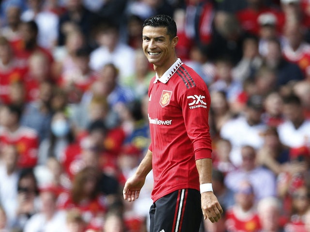 Manchester United forward Cristiano Ronaldo in action against Rayo Vallecano on July 31, 2022