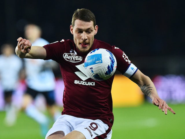 Andrea Belotti in action for Torino in March 2022