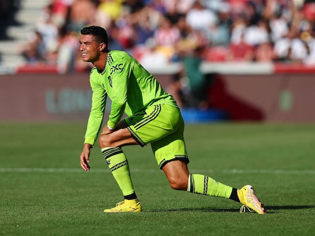 Cristiano Ronaldo in action for Manchester United on August 13, 2022