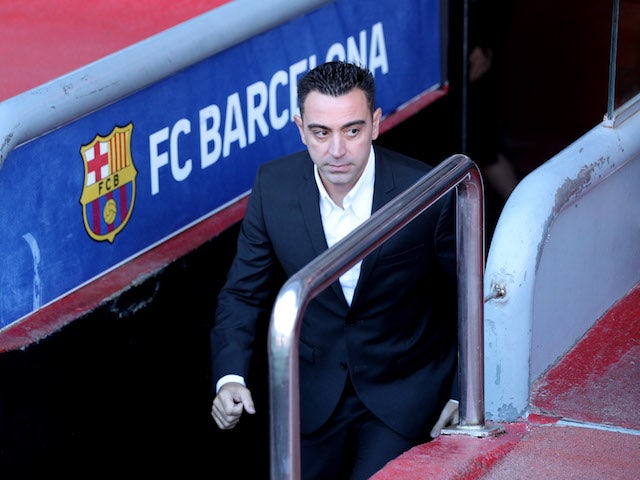 New Barcelona boss Xavi pictured on November 8, 2021