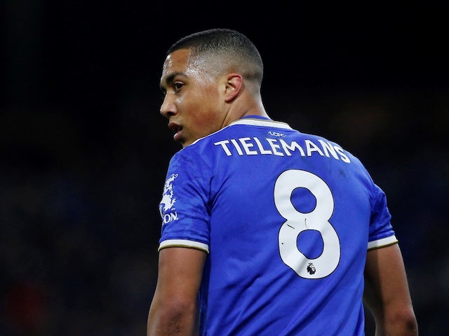 Leicester City's Youri Tielemans on March 1, 2022