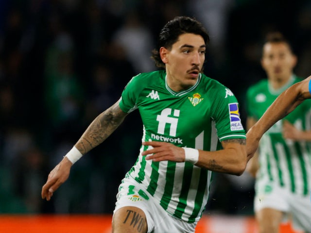 Hector Bellerin in action for Real Betis in February 2022