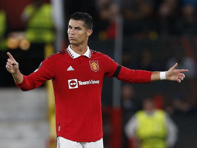 Cristiano Ronaldo in action for Manchester United on September 8, 2022