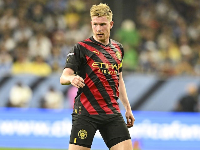 Kevin De Bruyne in action for Man City on July 20, 2022