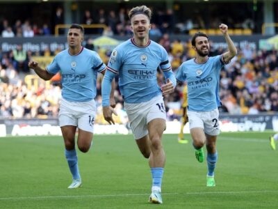 Manchester City’s Jack Grealish credits Pep Guardiola after scoring in win over Wolves