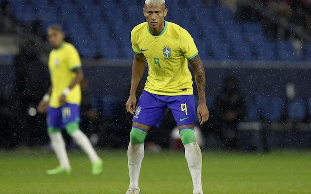 Richarlison has banana thrown at him during Brazil’s win over Tunisia