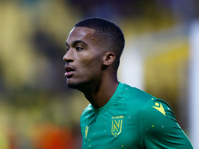 Alban Lafont in action for Nantes in September 2022