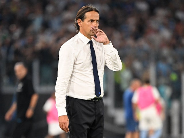 Inter Milan coach Simone Inzaghi on August 26, 2022