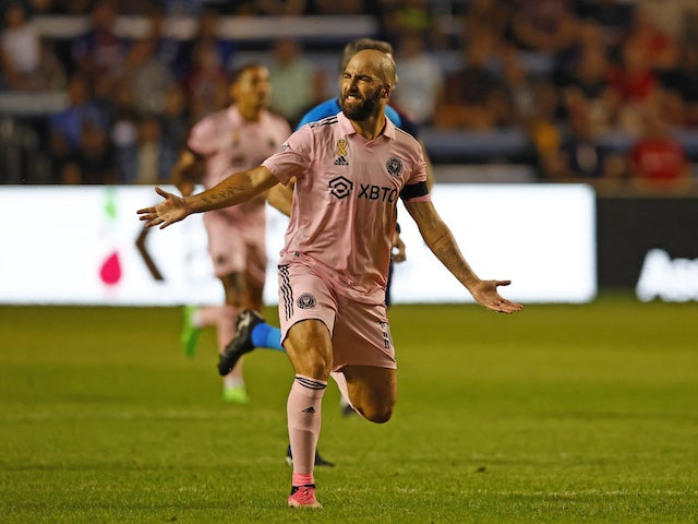 Gonzalo Higuain in action for Inter Miami on September 10, 2022