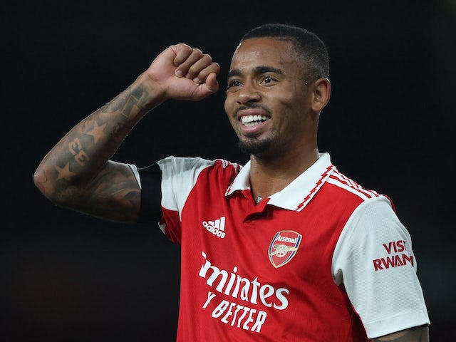 Gabriel Jesus in action for Arsenal on October 6, 2022