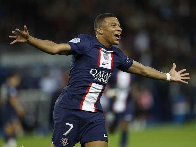 Kylian Mbappe in action for Paris Saint-Germain on October 1, 2022