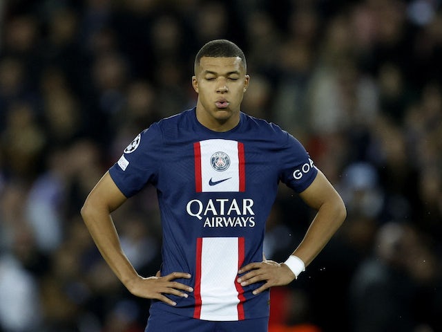 Kylian Mbappe in action for Paris Saint-Germain on October 11, 2022
