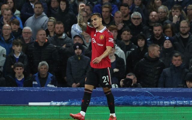 Antony sets new Manchester United goalscoring record in Everton victory