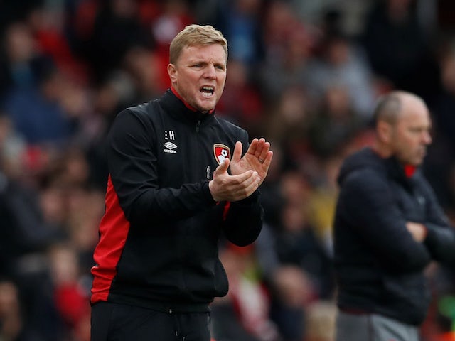 Eddie Howe in charge of Bournemouth on April 28, 2018