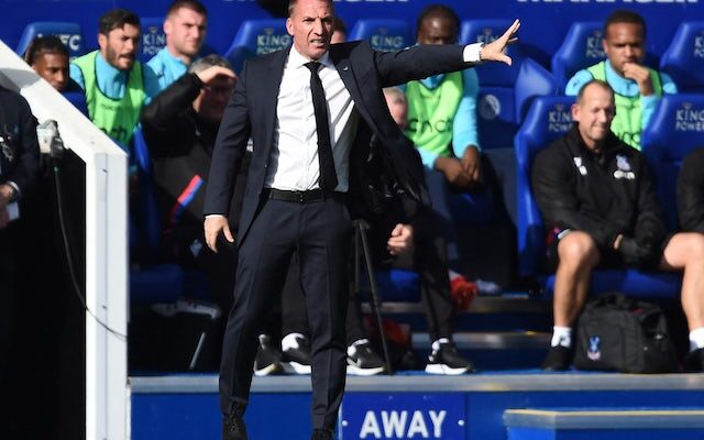 Brendan Rodgers remains under pressure as Leicester City held by Crystal Palace