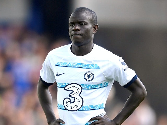 N'Golo Kante in action for Chelsea on August 14, 2022