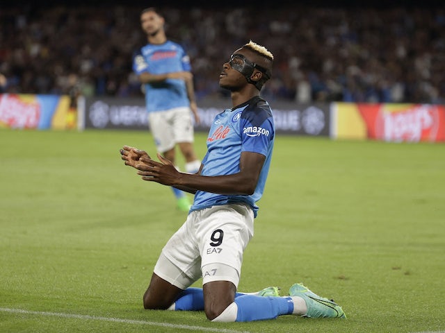 Victor Osimhen in action for Napoli on September 7, 2022