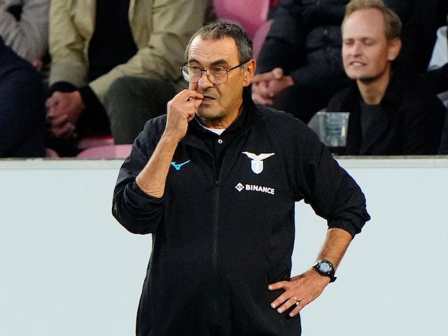 Lazio boss Maurizio Sarri on September 15, 2022