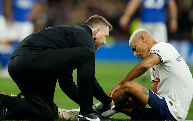 Richarlison leaves stadium on crutches after Tottenham Hotspur win